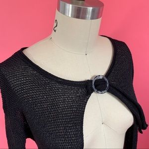 SAVE THE QUEEN Net Witchy Mesh Cardigan w/O-Slider ❤️‍🔥 made in Italy - M